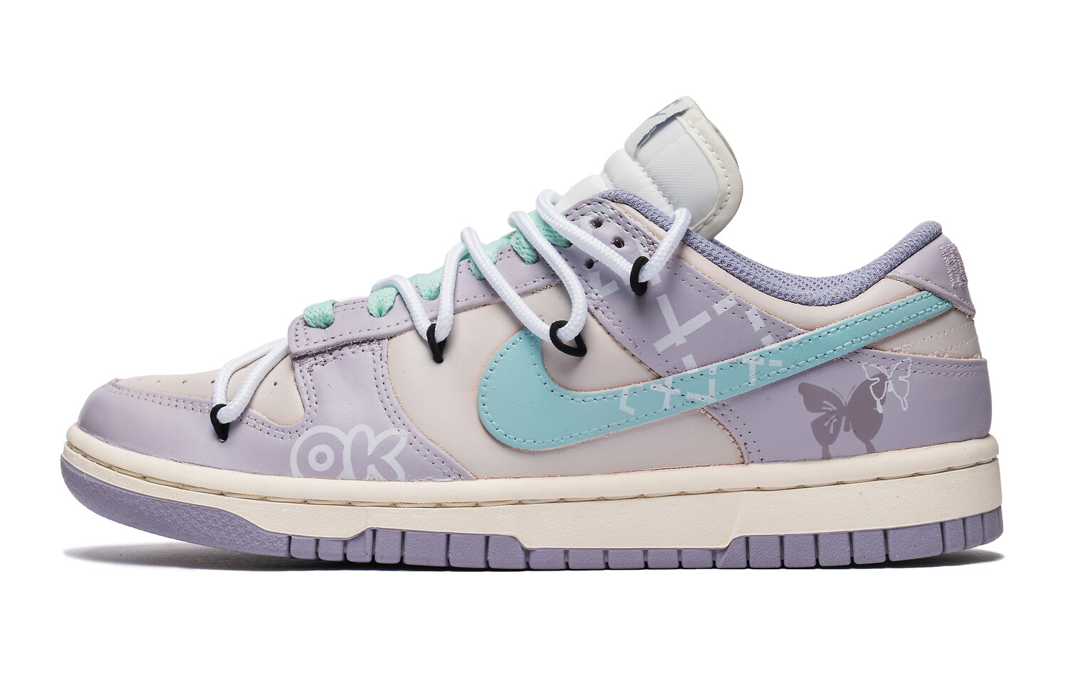 

Кроссовки Nike Dunk Skateboarding Shoes Women's Low-top Purple, фиолетовый