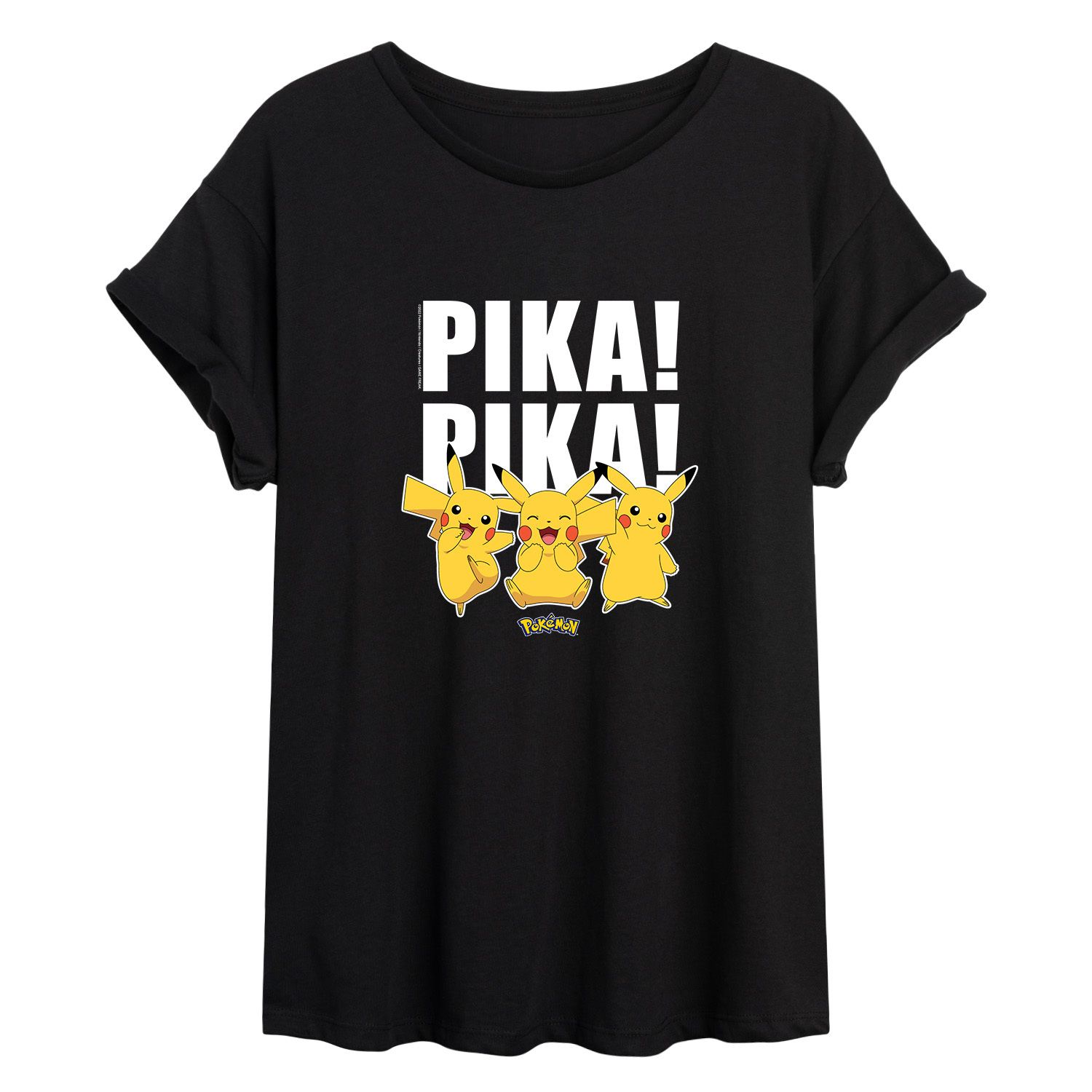 Детская струящаяся футболка Pokémon Pika Pika Licensed Character pika pika