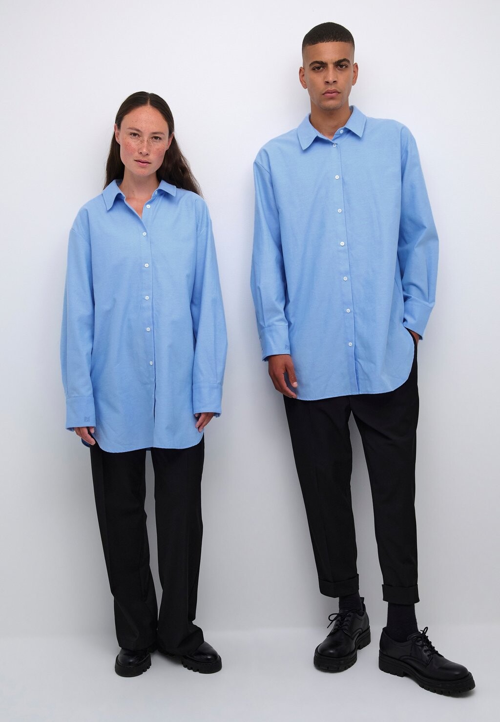 

Рубашка Lounge Nine CONNIELN UNISEX, цвет cashmere blue