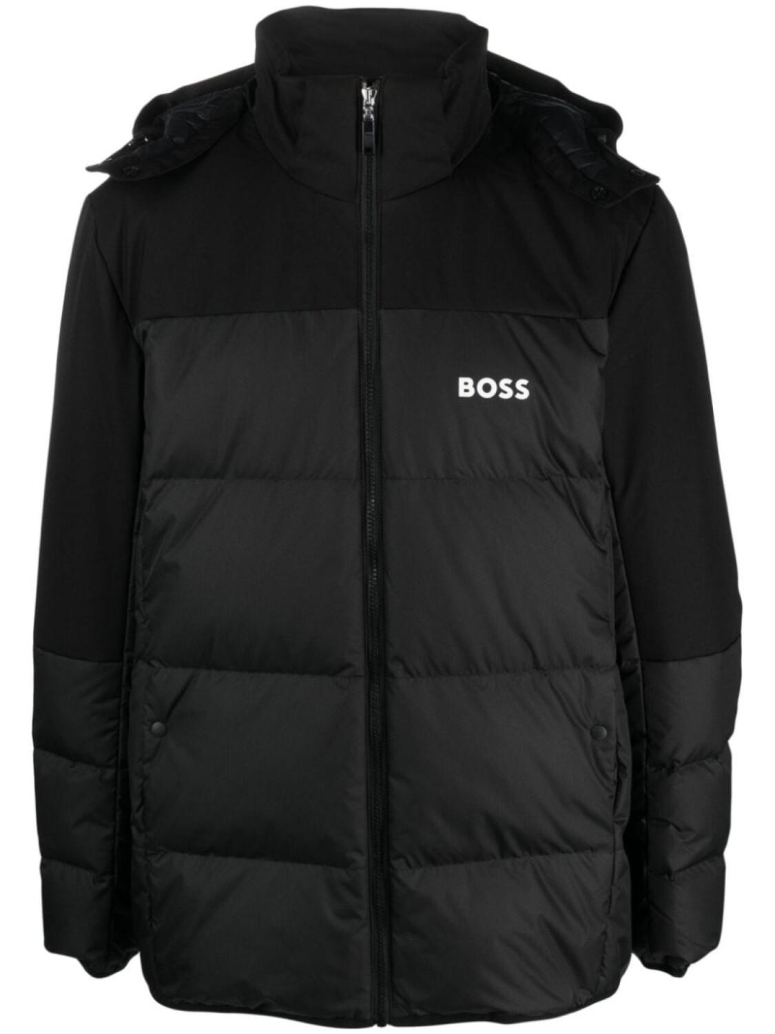 

BOSS пуховик с логотипом, черный