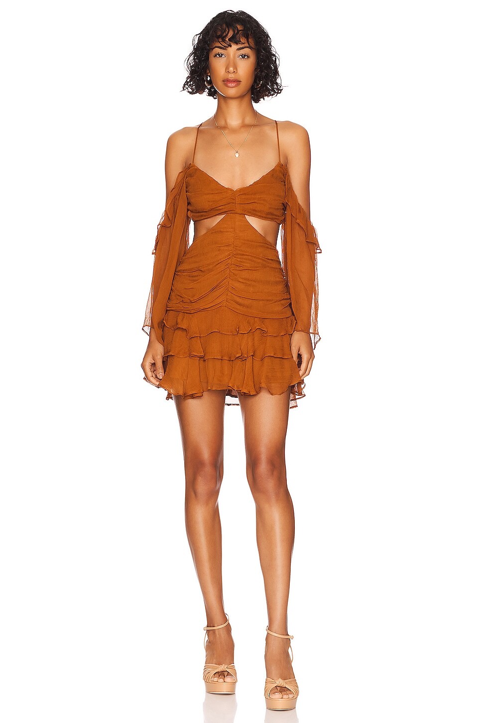 

Платье мини Tularosa Althea, цвет Golden Spice