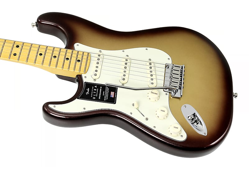 Электрогитара Fender American Ultra Stratocaster Mocha Burst Lefty фотографии
