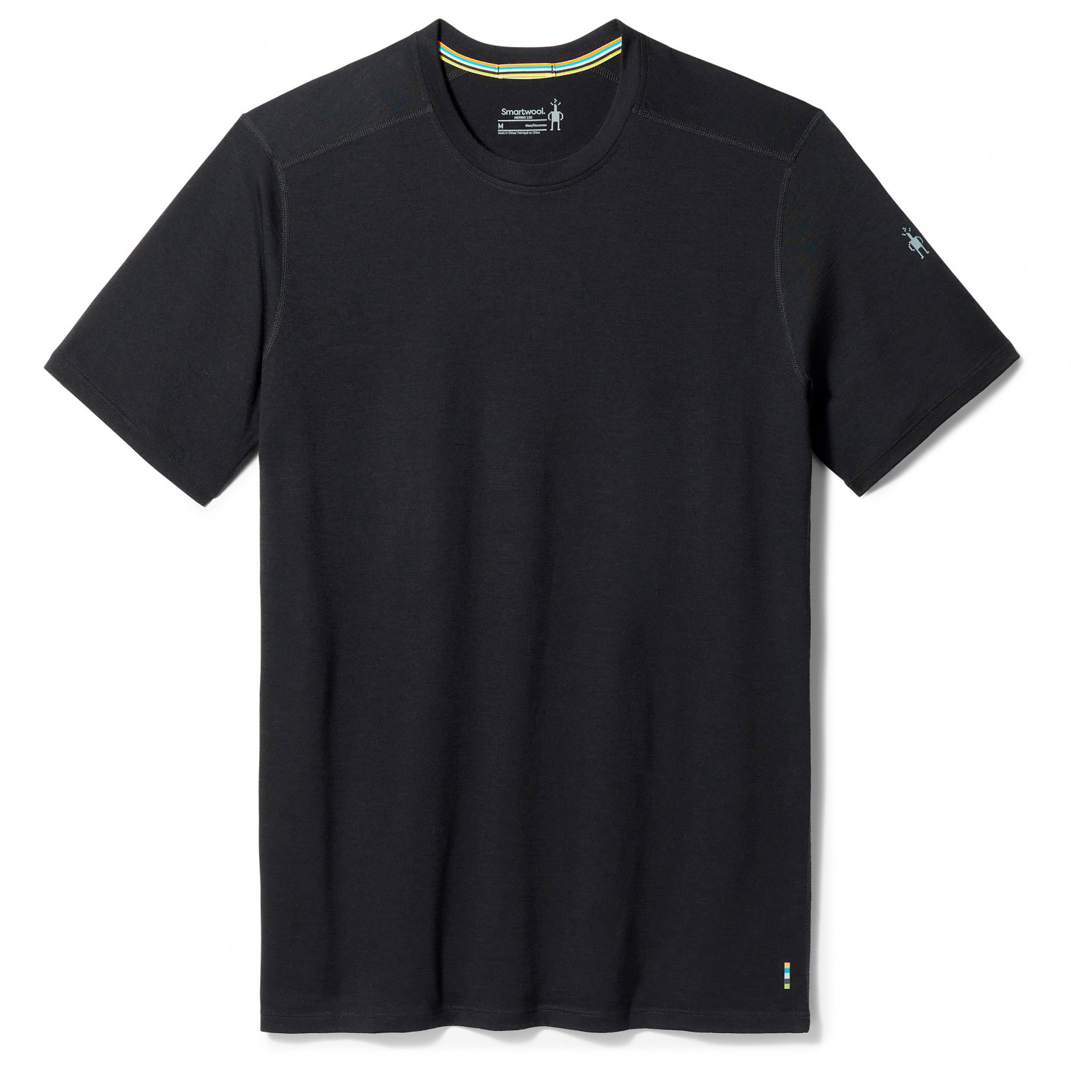 Рубашка из мериноса Smartwool Merino Short Sleeve Tee, черный футболка smartwool merino plant based dye short sleeve tee цвет canary