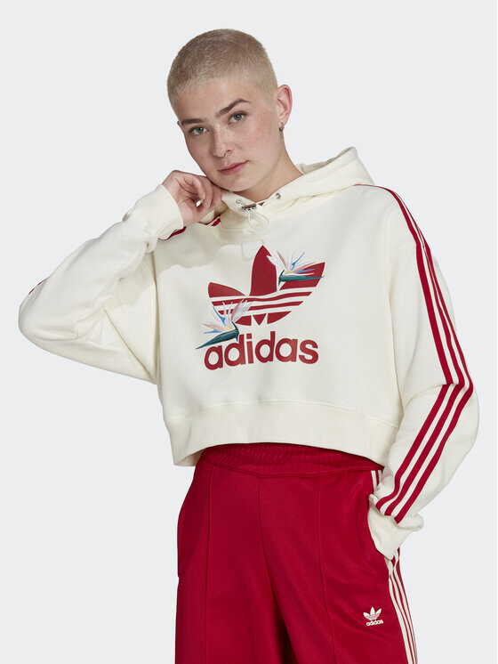 

Толстовка свободного кроя Adidas, экрю