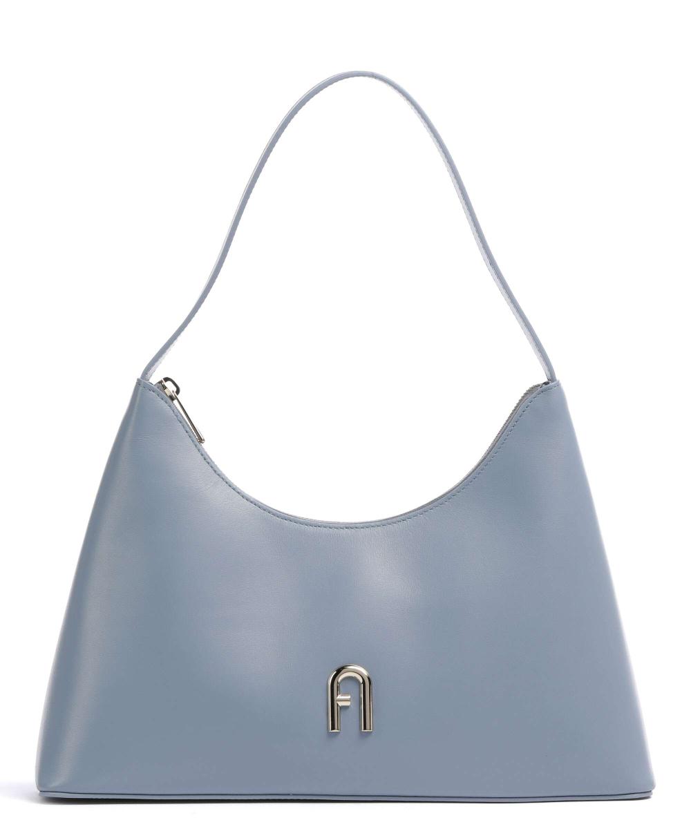 Кожаная сумка-ведро Diamante S Furla, синий
