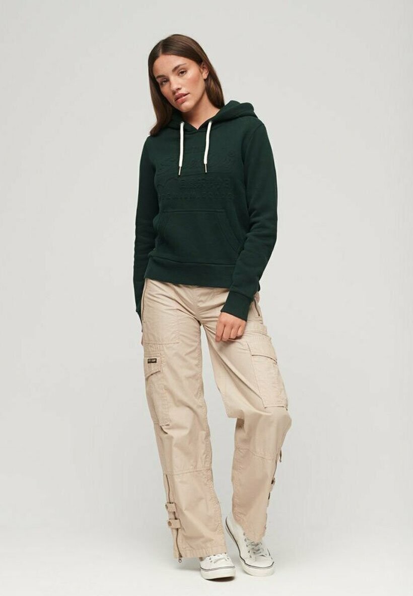 

Толстовка Superdry РЕФЕЛЬНЫЙ ВИНТАЖНЫЙ ЛОГОТИП, цвет academy dark green