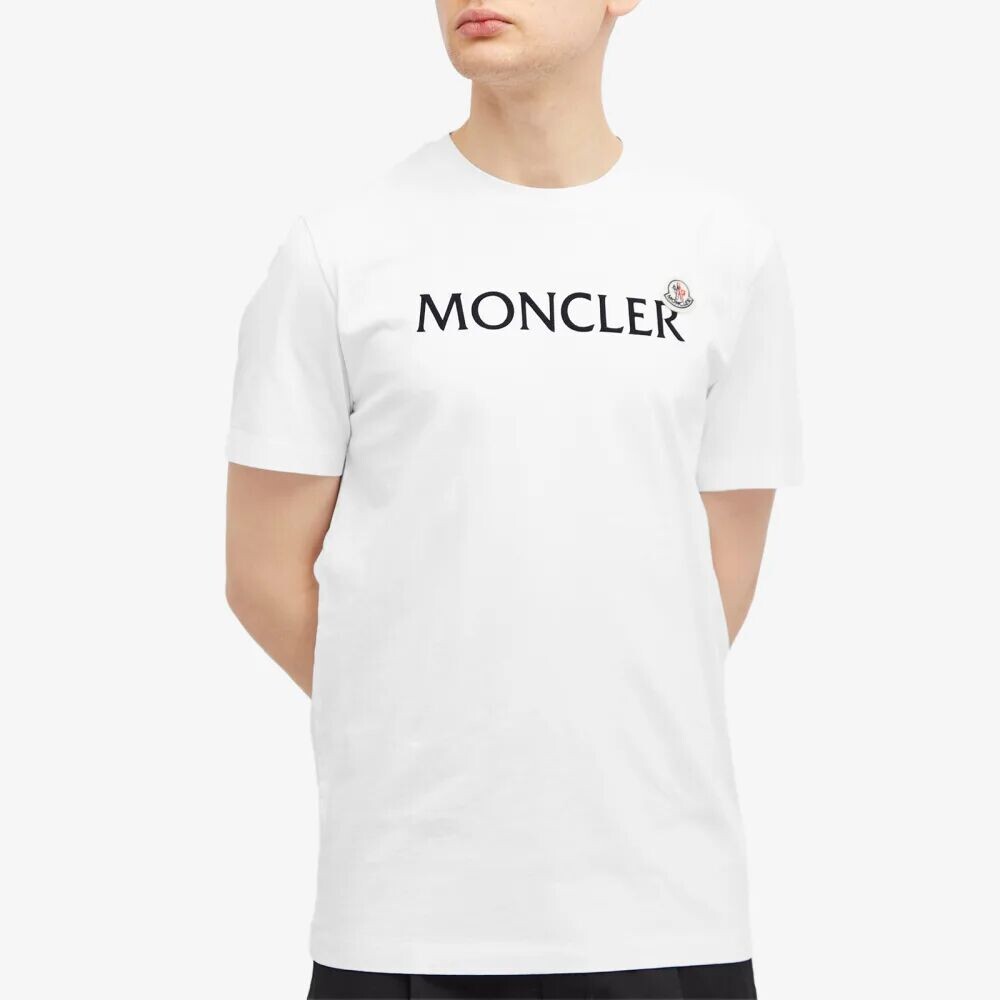 

Moncler Футболка с логотипом в тон, белый