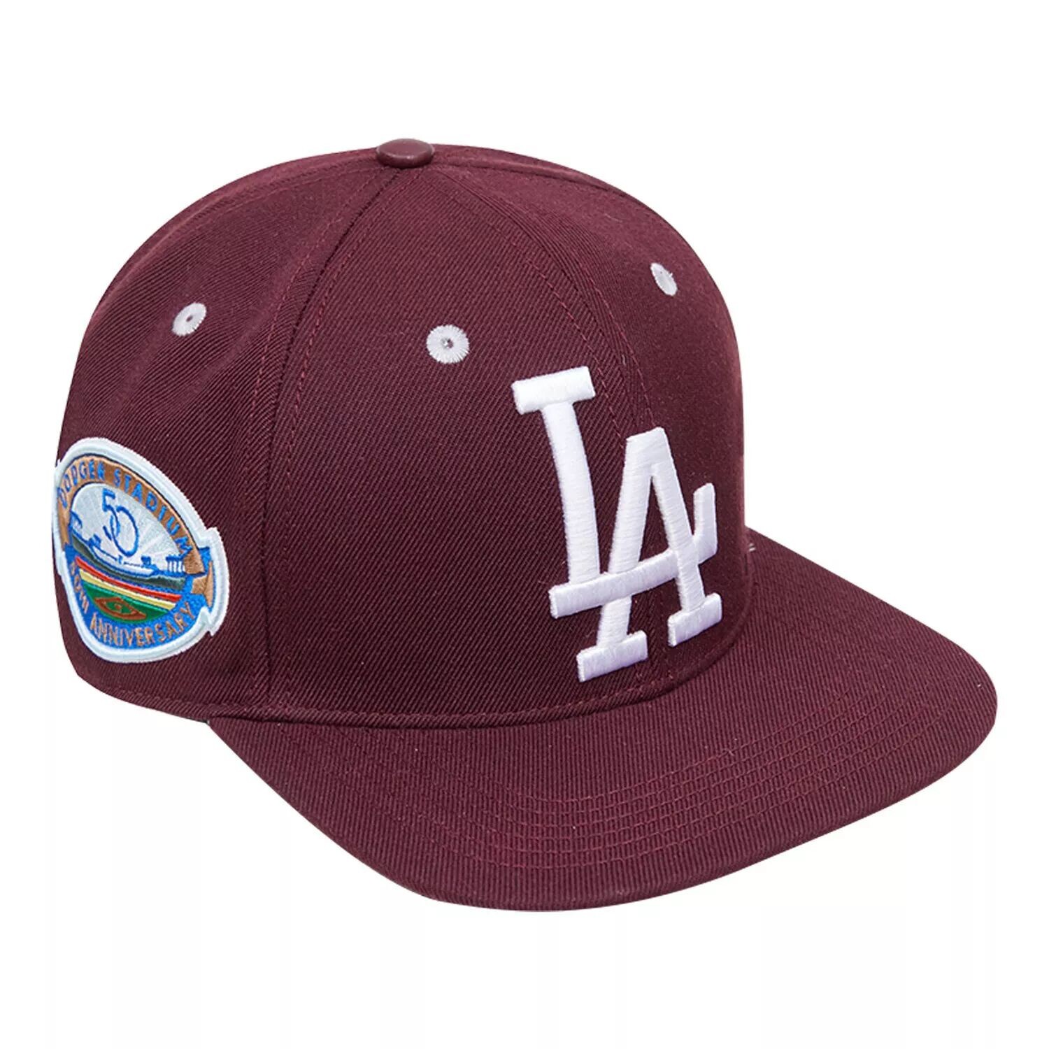 

Мужская кепка Pro Standard бордового цвета Los Angeles Dodgers Wine Snapback