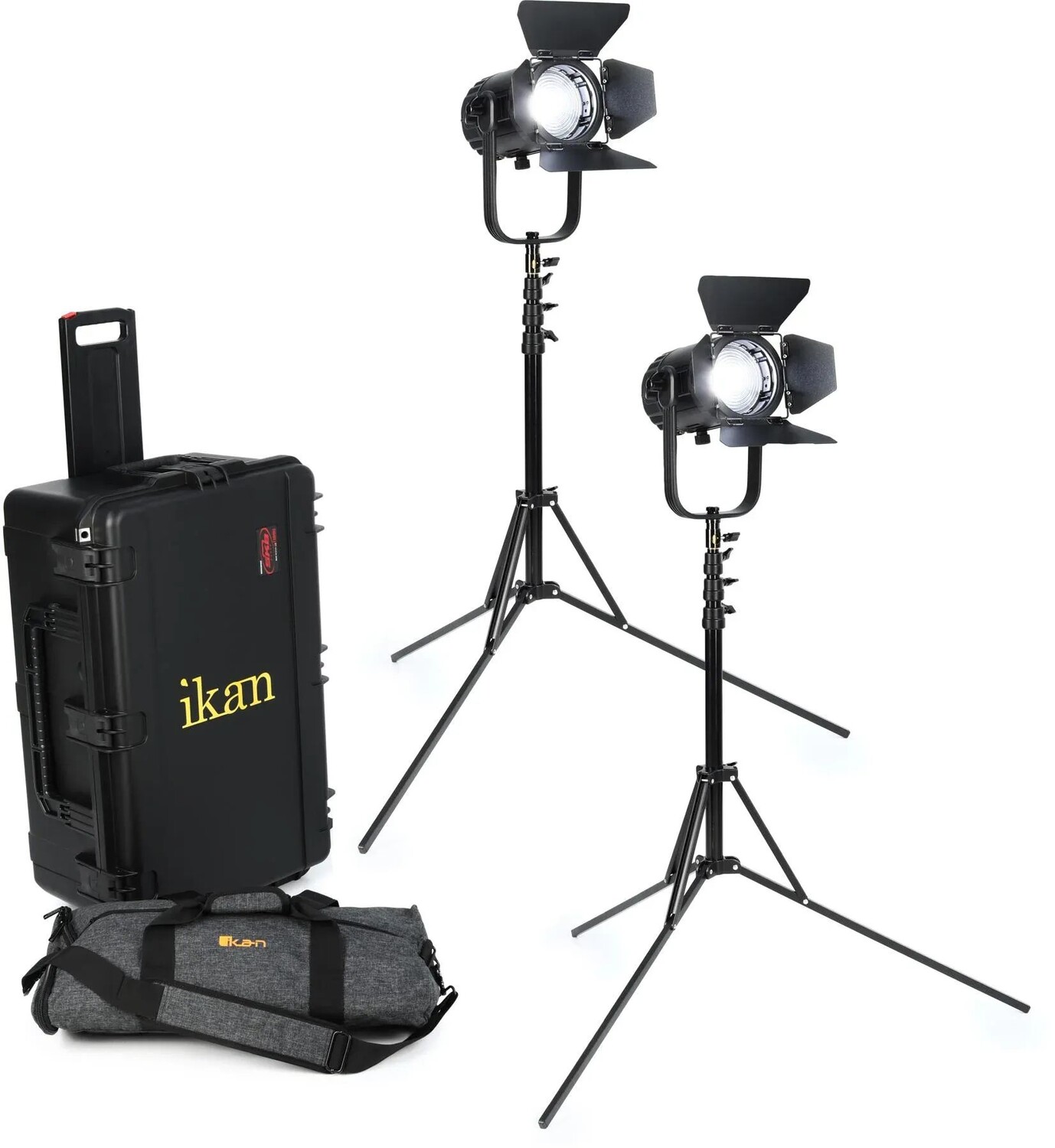 

Ikan Stryder 150-ваттный 2-точечный 4-дюймовый двухцветный светодиодный светильник Френеля DMX