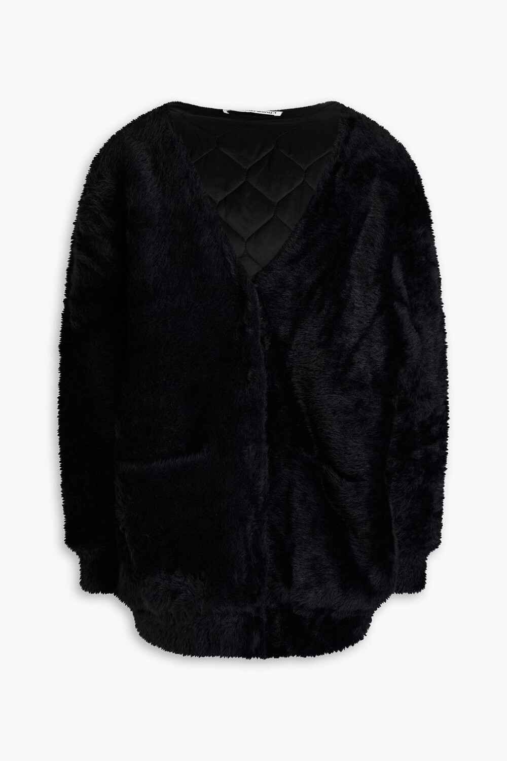 

Кардиган из искусственного меха ALEXANDERWANG.T, черный