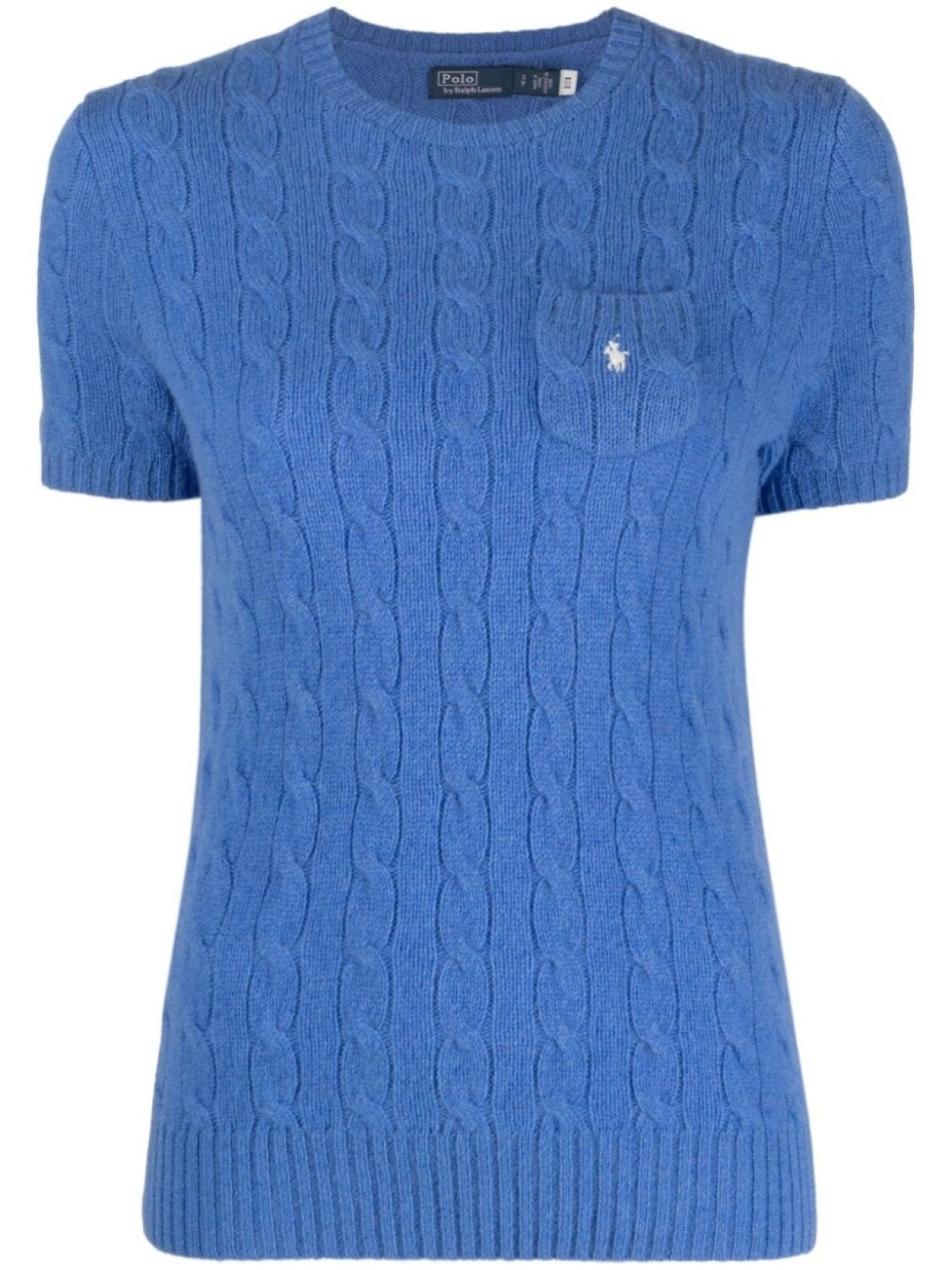 

Polo Ralph Lauren джемпер фактурной вязки с логотипом Polo Pony, синий
