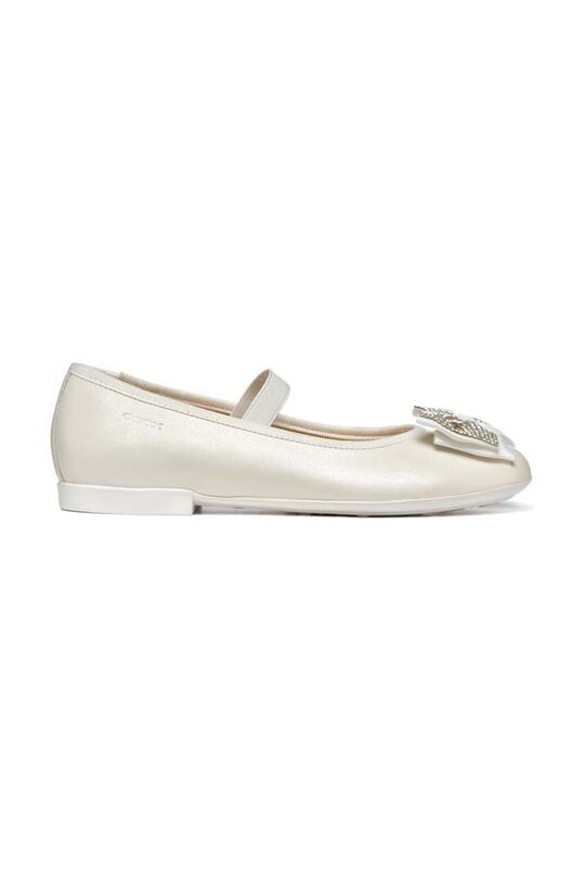 

Geox Детские кожаные балетки PLIE, белый