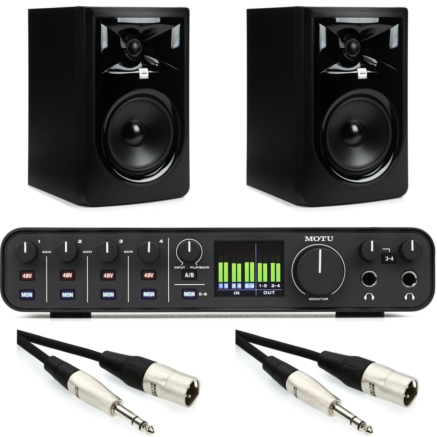 

Комплект аудиоинтерфейса MOTU M6 6x4 USB-C и монитора JBL 306P MkII