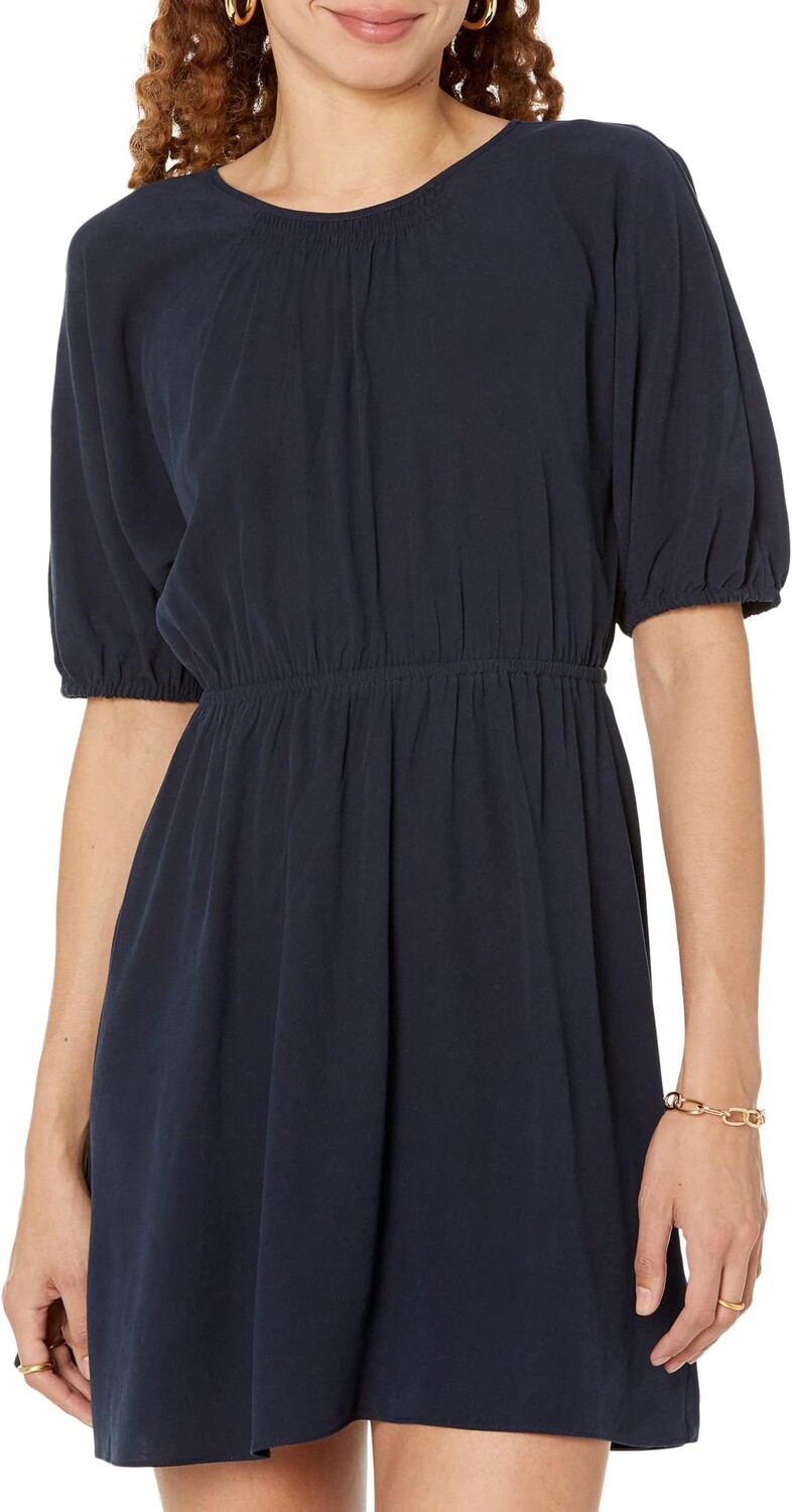 

Мини-платье с вырезом на спине Madewell, цвет Deep Indigo