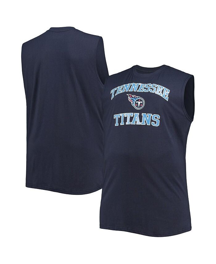 

Мужская темно-синяя майка Tennessee Titans Big and Tall Muscle Tank Fanatics, синий