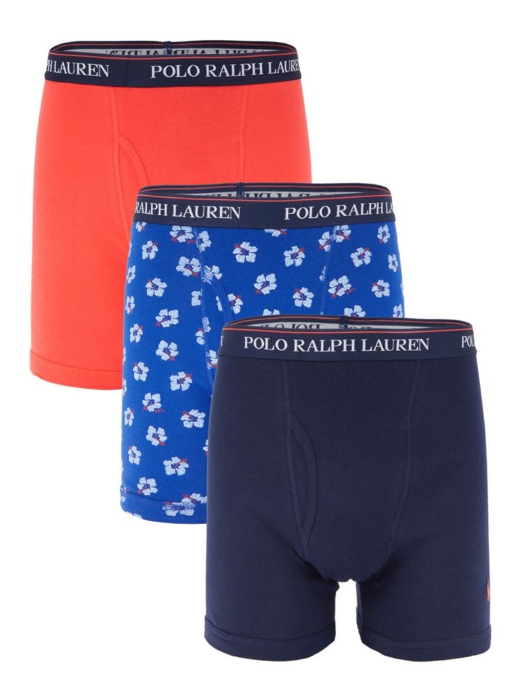 

Комплект из 3 трусов-боксеров классического кроя в ассортименте Polo Ralph Lauren, цвет Cruise Navy