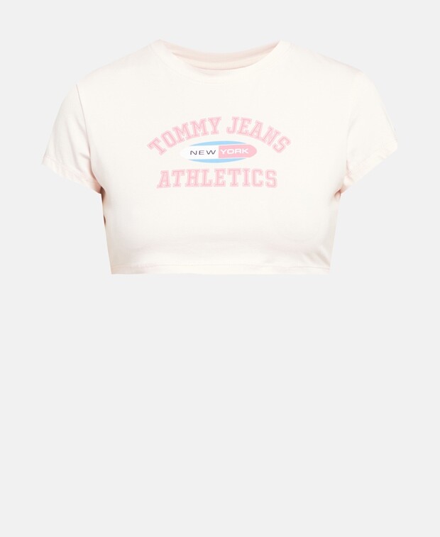 

Укороченный лонгслив Tommy Hilfiger, роза