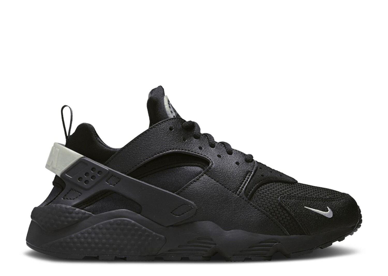 

Кроссовки Nike Air Huarache 'Black Metallic Silver', черный