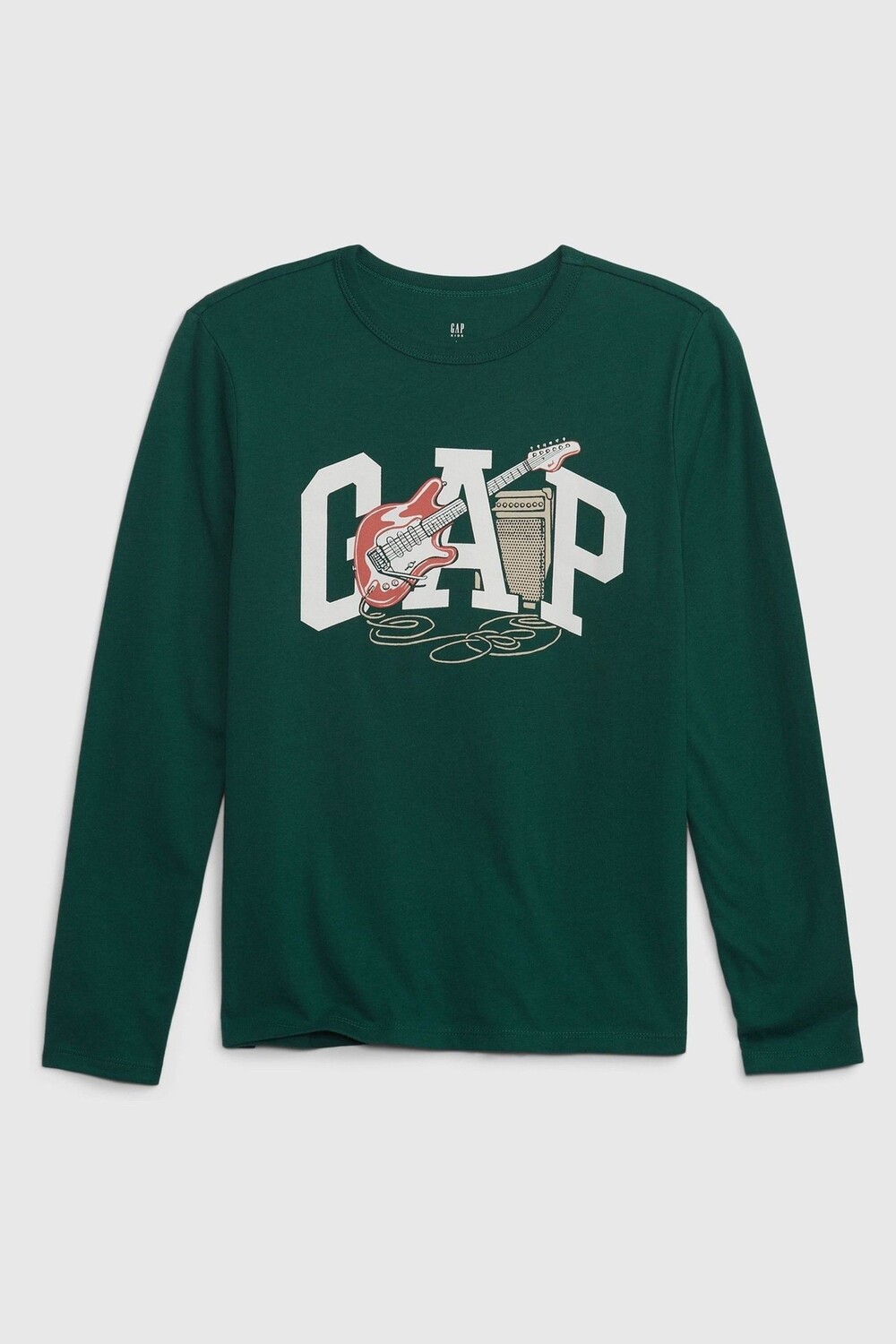 

Футболка с длинным рукавом и логотипом Gap, зеленый