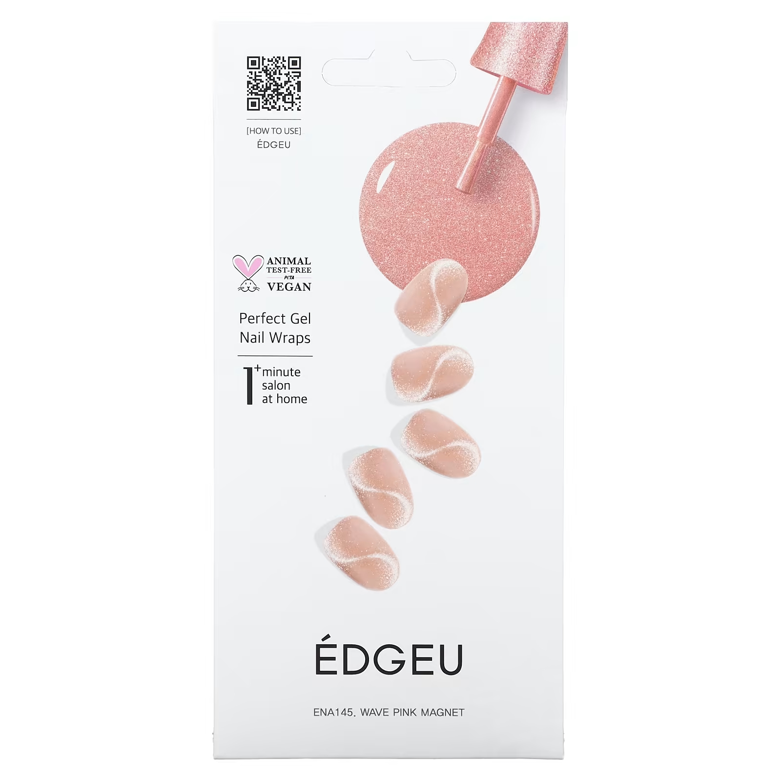 Гелевые обертывания для ногтей Edgeu Perfect ENA145 Wave Pink Magnet цветочница деревянная 1 шт