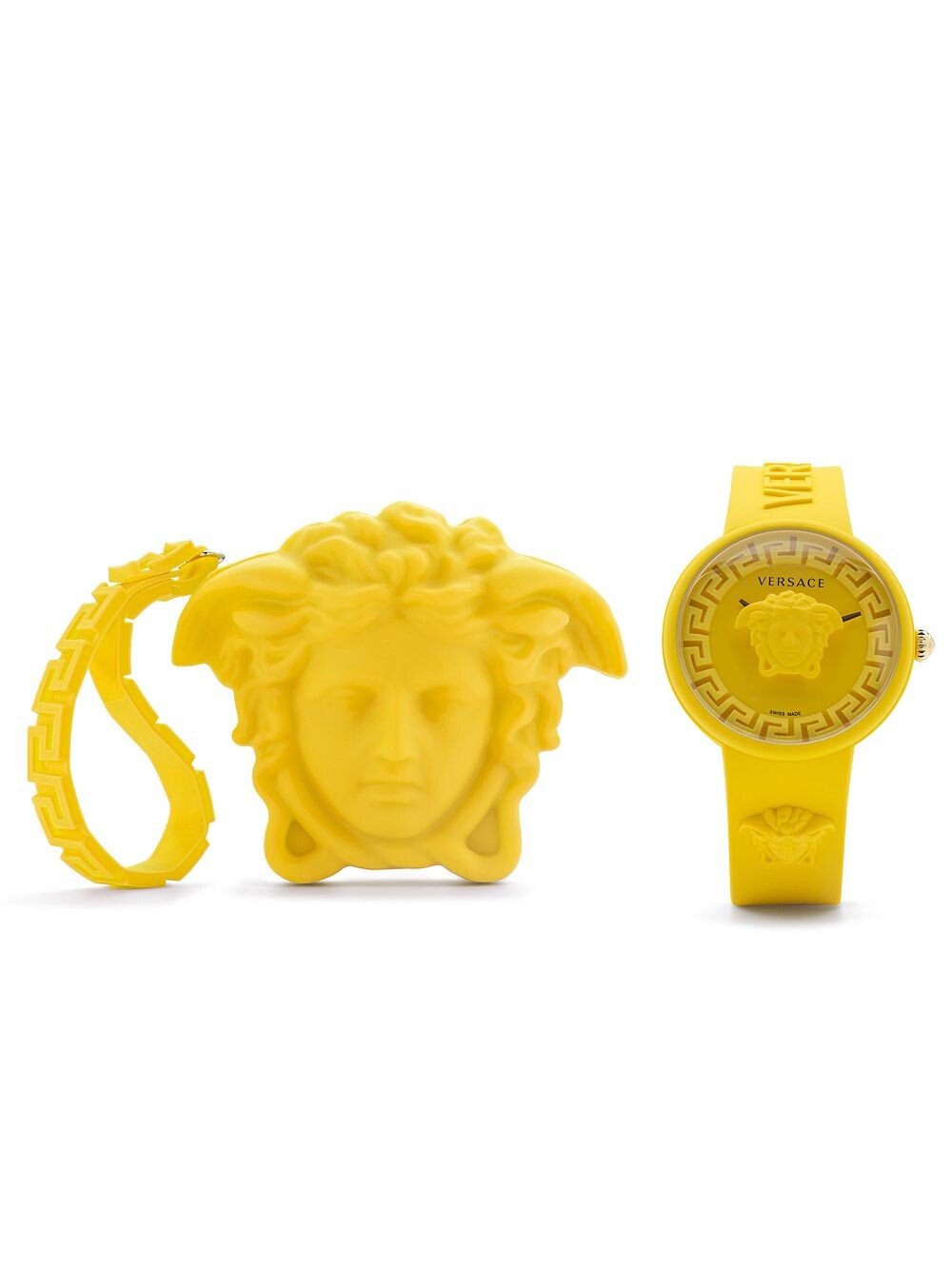

Часы Medusa Pop с силиконовым ремешком Versace, желтый