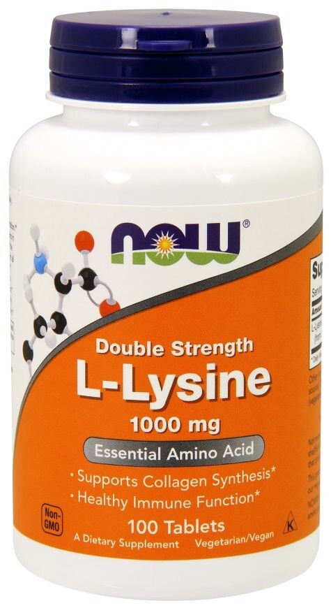 

Набор аминокислот в таблетках Now Foods L-Lysine 1000 mg, 100 шт