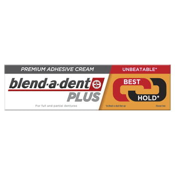 Крем-адгезив для зубных протезов Plus Dual Power Premium, 40 г Blend-A-Dent