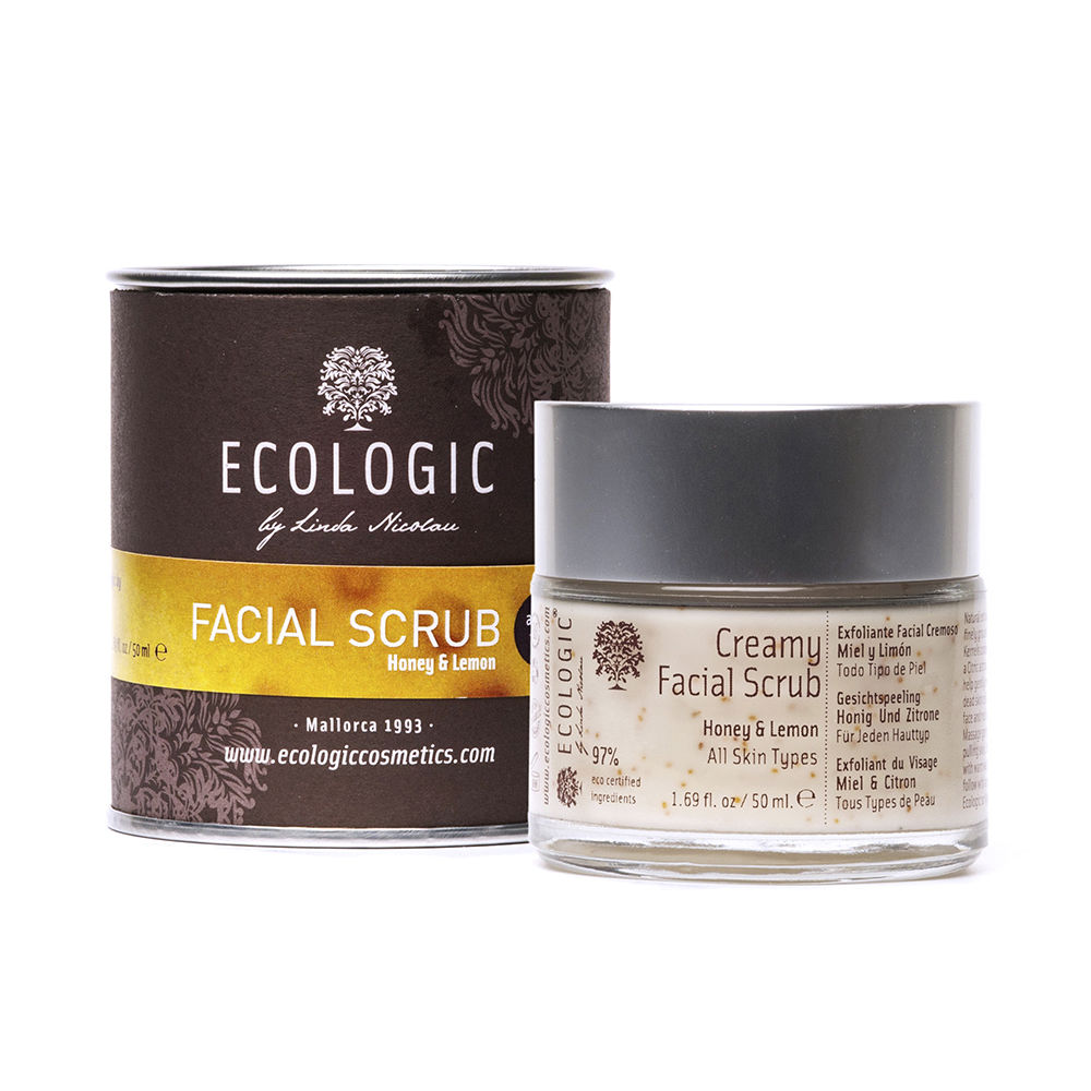 цена Скраб для лица Facial scrub creamy honey & lemon Ecologic cosmetics, 50 мл