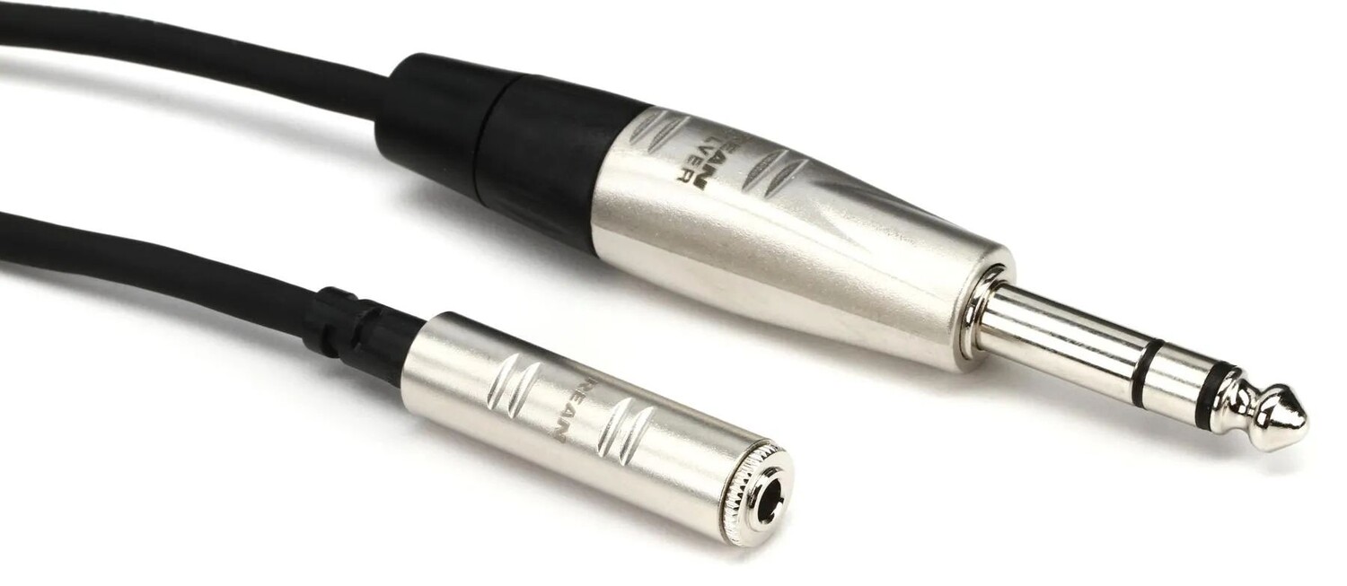 

Кабель-адаптер для наушников Hosa HXMS-025 Pro — REAN 3,5 мм TRS «мама» на 1/4 дюйма TRS «папа» — 25 футов