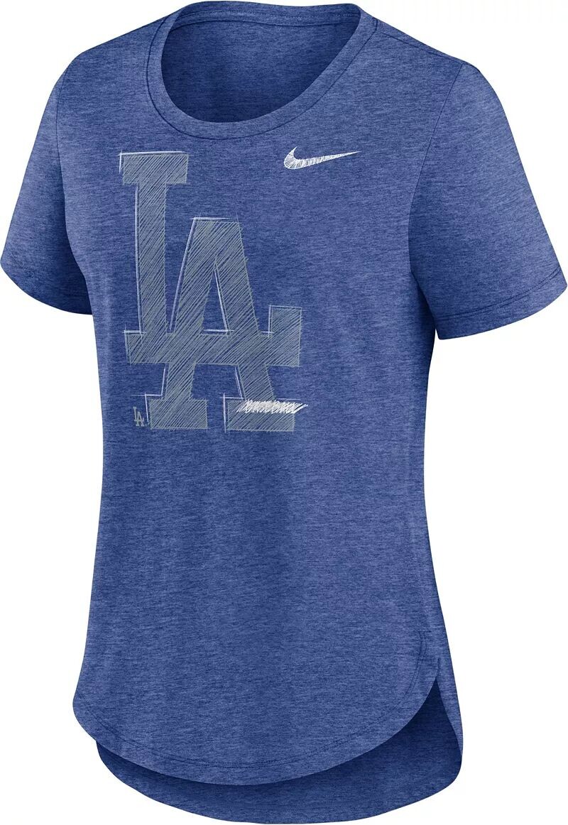 

Синяя женская футболка Nike Los Angeles Dodgers Team