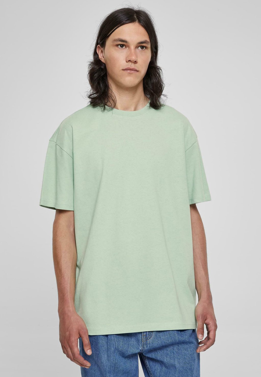 Базовая футболка HEAVY Urban Classics, винтажный зеленый