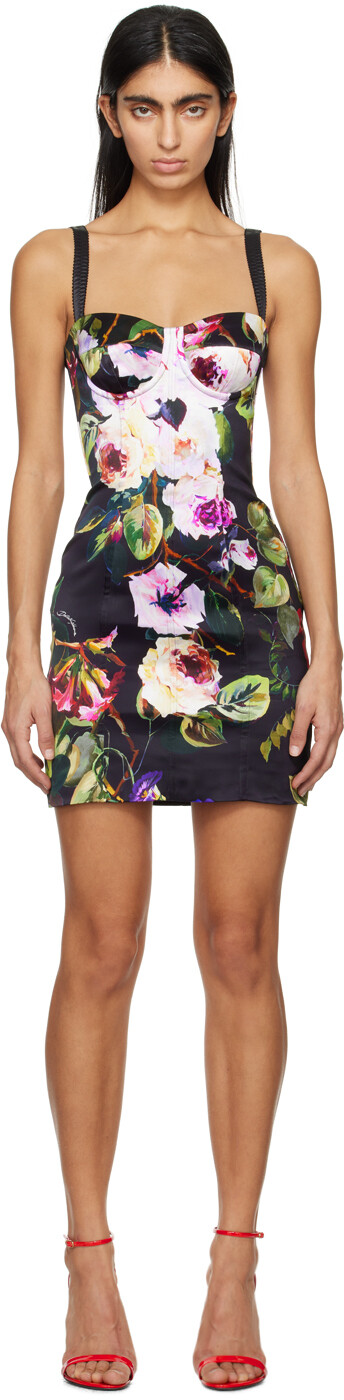 

Мини-платье Black Rose Garden Dolce&Gabbana