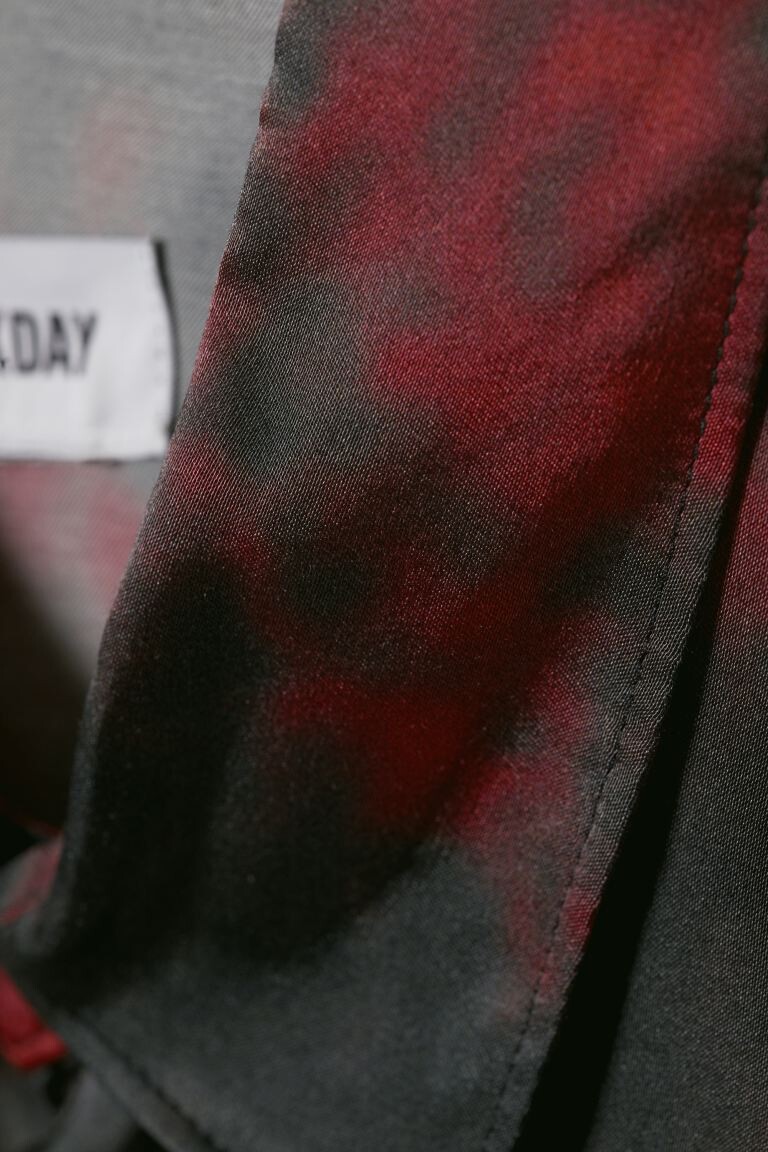 

Свободная рубашка свободного кроя с принтом H&M, черный