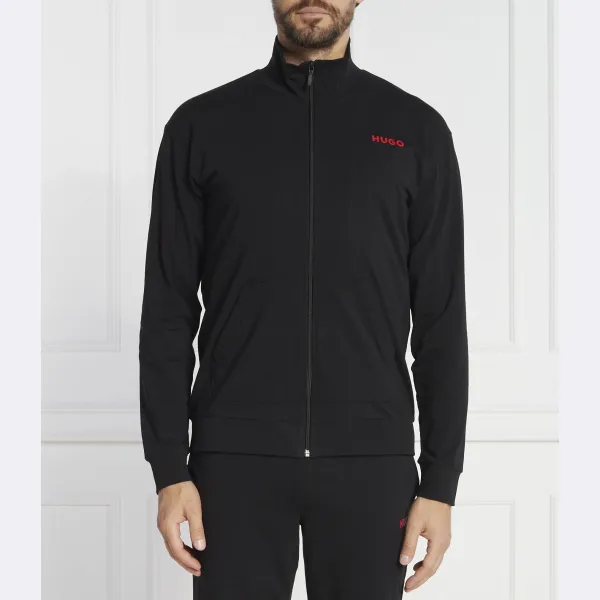 

Толстовка обычного кроя на молнии с застежкой-пиджаком Hugo, черный