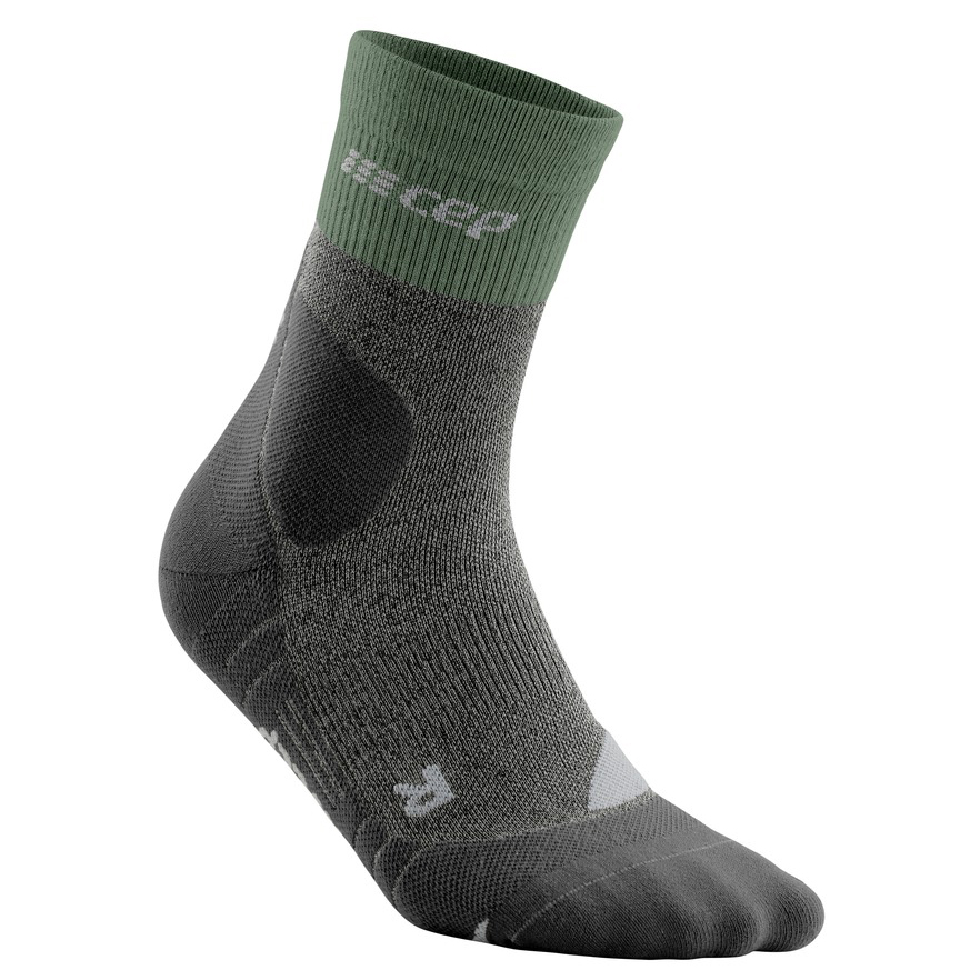 Носки для бега Cep Women's The Run Socks Mid Cut, цвет Green/Grey