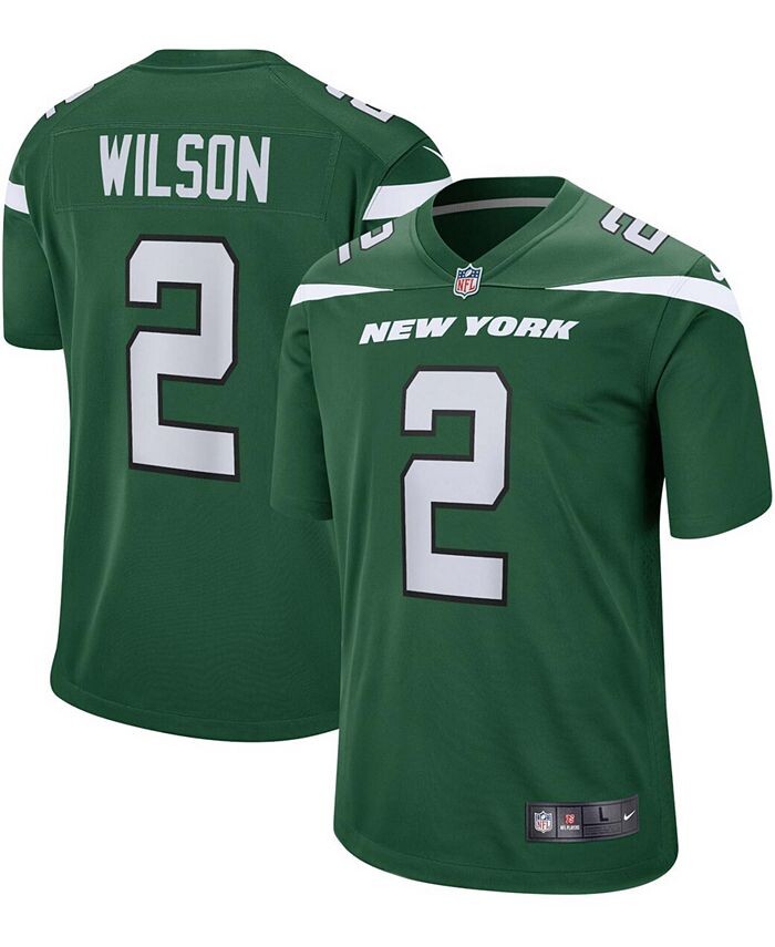 

Мужская игровая майка Zach Wilson Gotham Green New York Jets Nike, зеленый