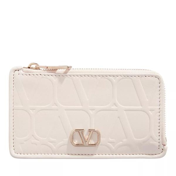 

Кошелек v logo card holder light Valentino Garavani, бежевый