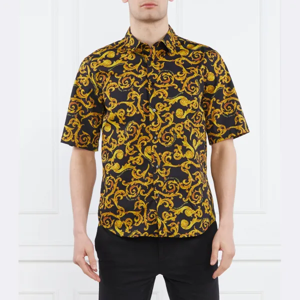 

Рубашка стандартного кроя Versace, черный