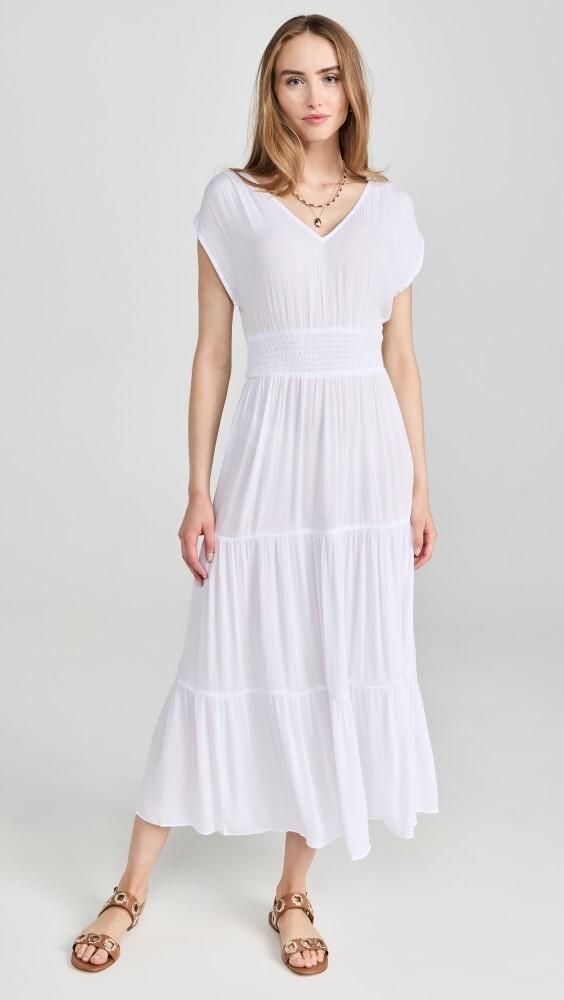 

Платье макси Playa Lucila Maxi Dress, белый