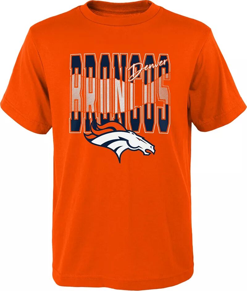 Nfl Team Apparel Молодежная футболка Denver Broncos Playbook Оранжевая футболка