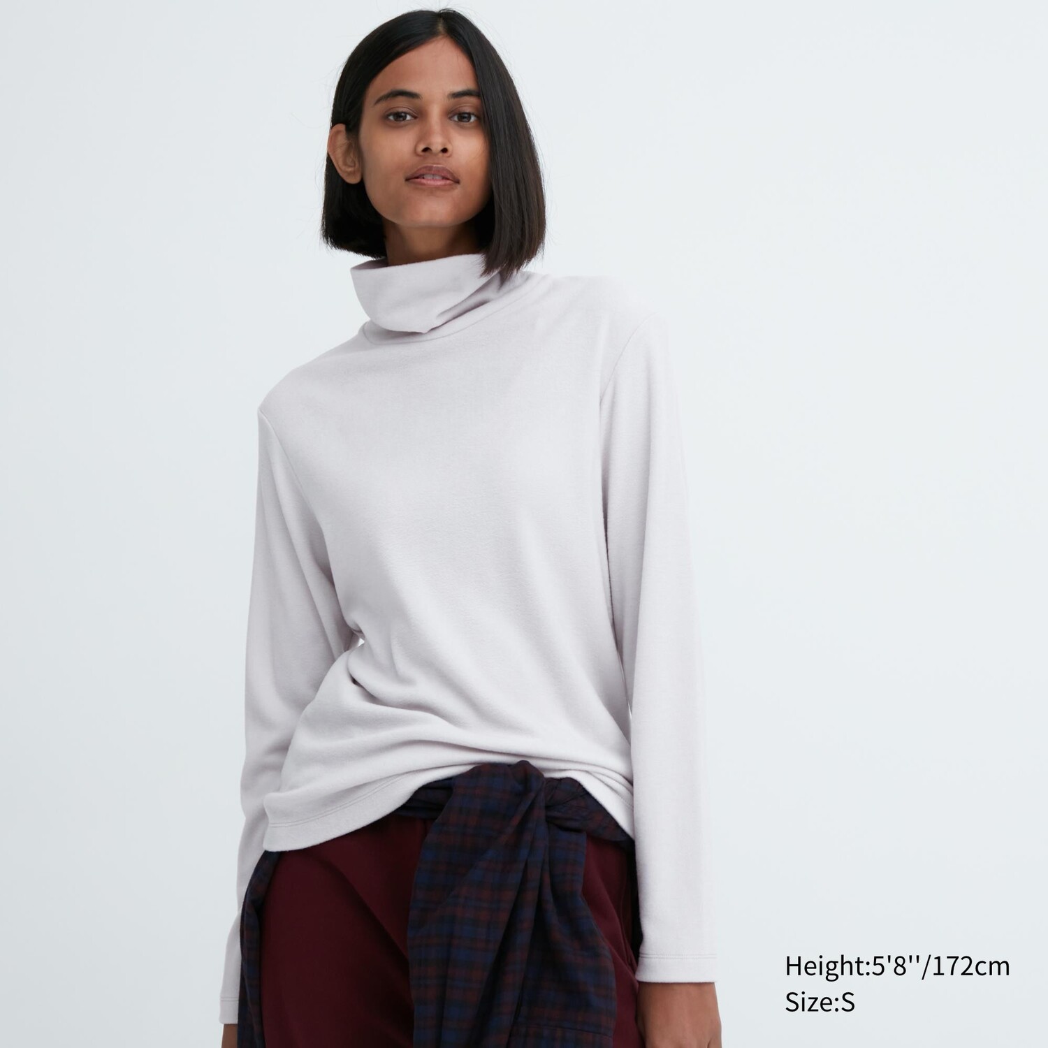 

Водолазка флисовая Uniqlo Heattech с длинными рукавами, светло-серый