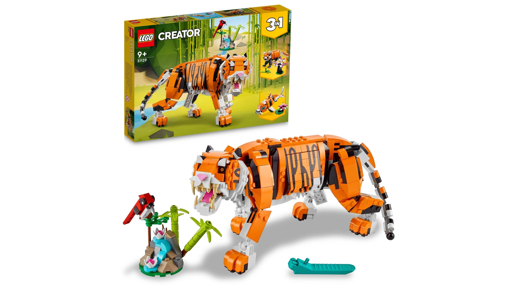 цена Lego Creator 3in1 Набор фигурок животного Величественный тигр для детей
