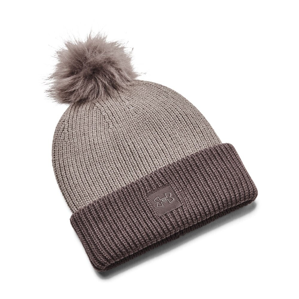 

Шапка Under Armour Halftime Ribbed Pom, серый