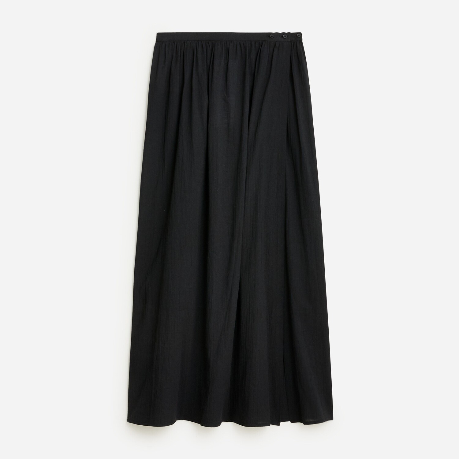 

Пляжная хлопковая юбка-миди J.Crew, черный