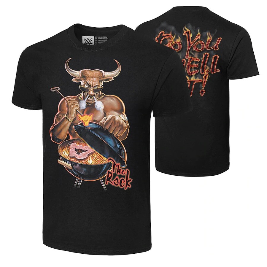 

Футболка с коротким рукавом WWE Authentic The Rock, черный
