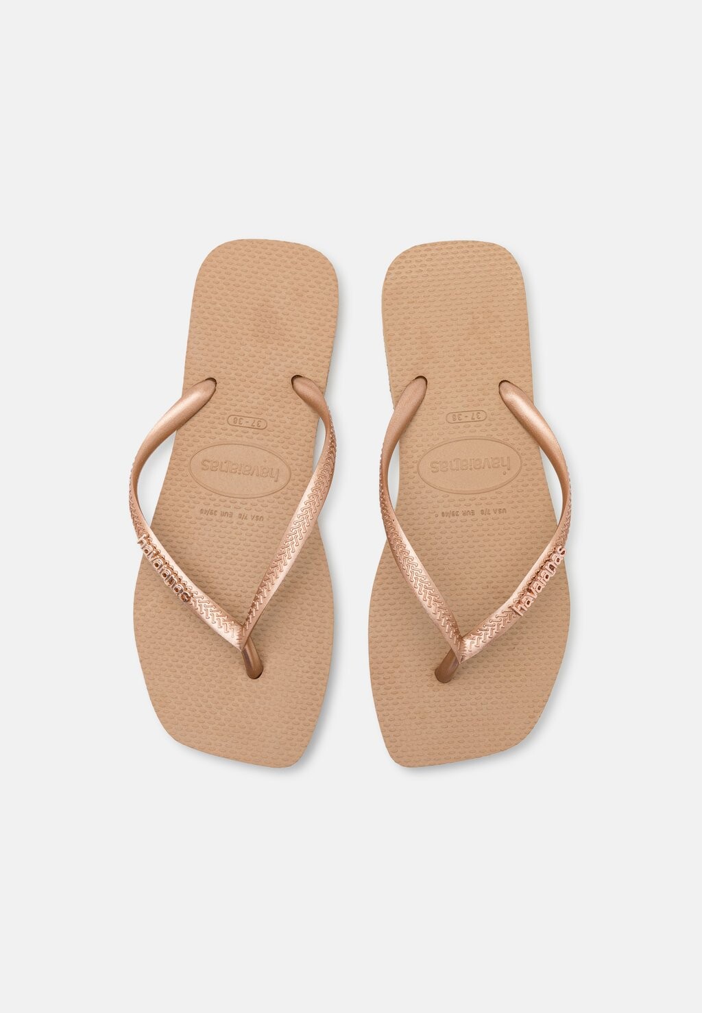 

Шлепанцы Havaianas, розовое золото