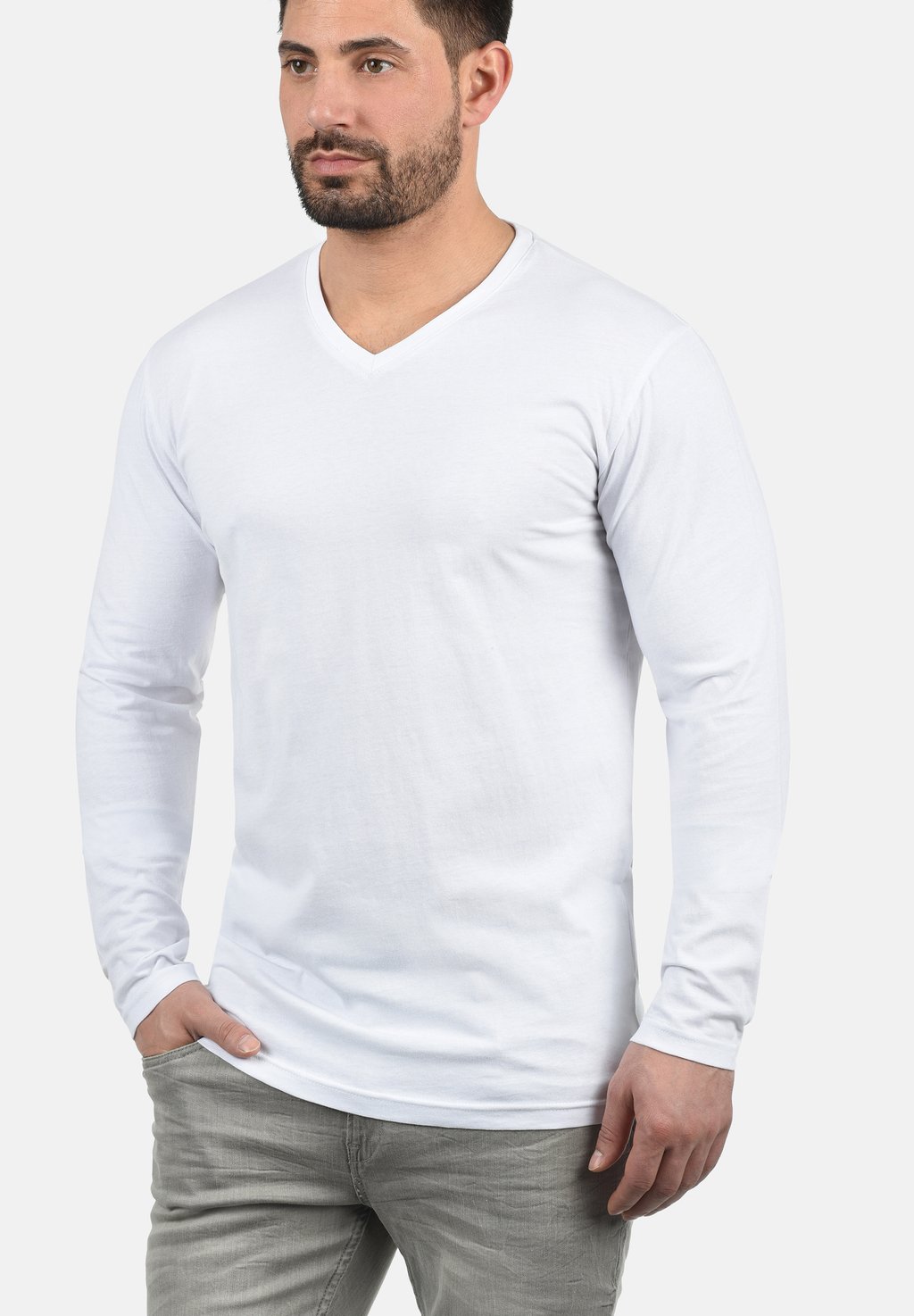Рубашка с длинным рукавом SDBEDA Solid, цвет white