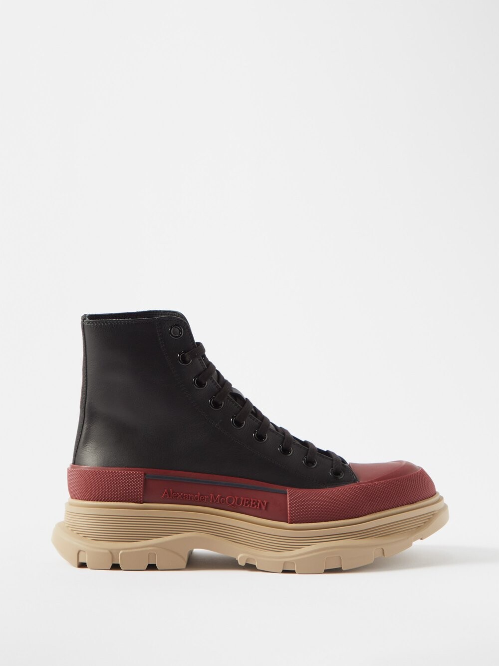 

Кожаные ботинки tread slick на массивной подошве Alexander McQueen, черный