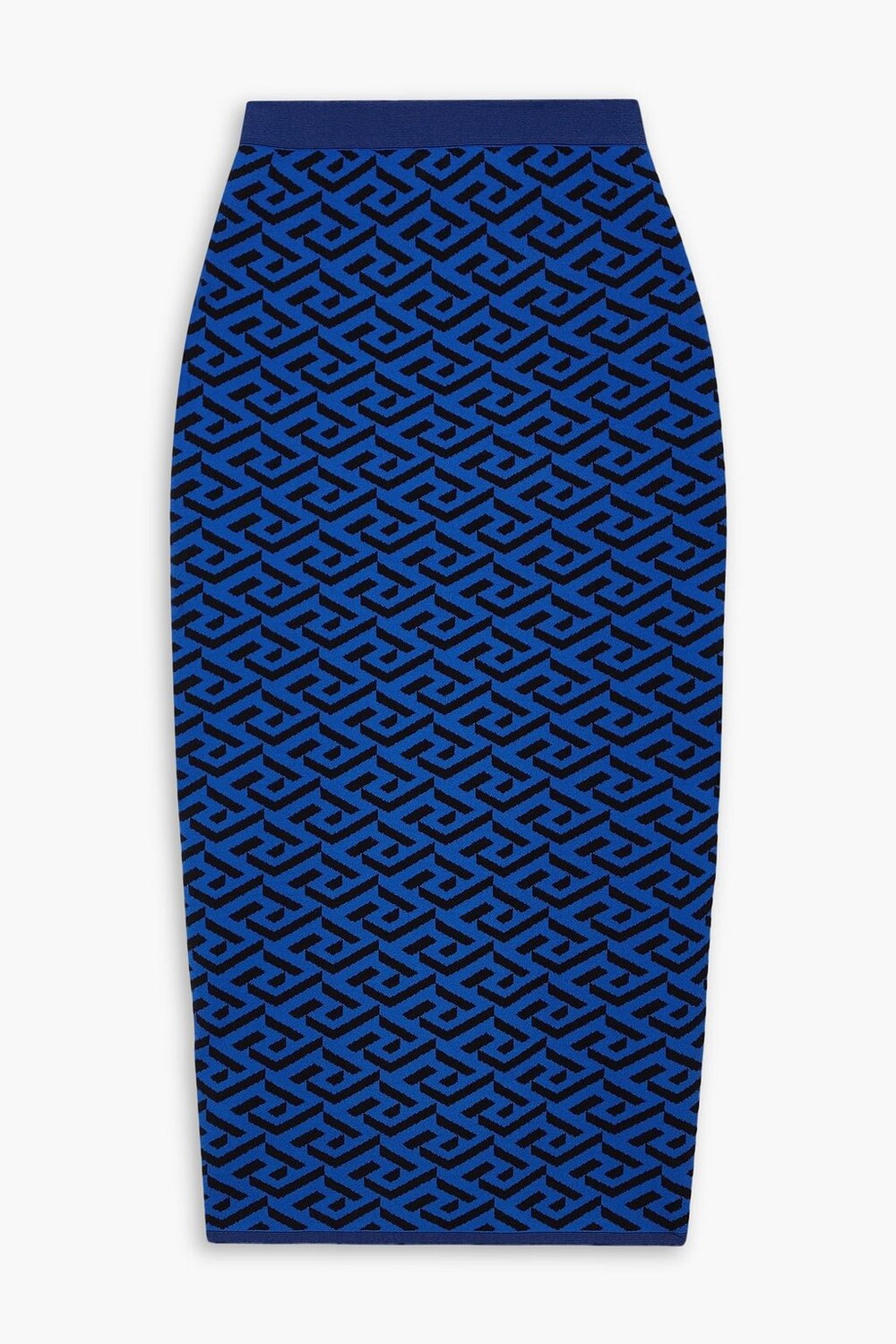 

Юбка миди жаккардовой вязки La Greca VERSACE, индиго
