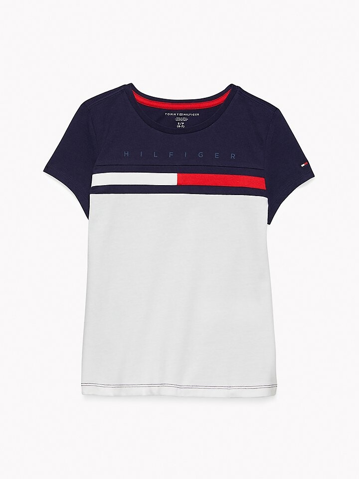 

Детская футболка с цветными блоками Tommy Hilfiger